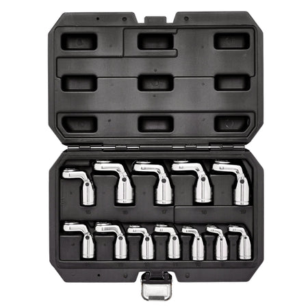 Flexible Crowfoot Socket Wrench Set, 3/8" Sq. Dr. (12 Piece): No.FCS-12PC