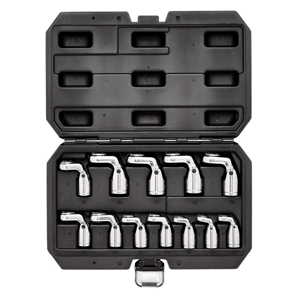 Flexible Crowfoot Socket Wrench Set, 3/8" Sq. Dr. (12 Piece): No.FCS-12PC