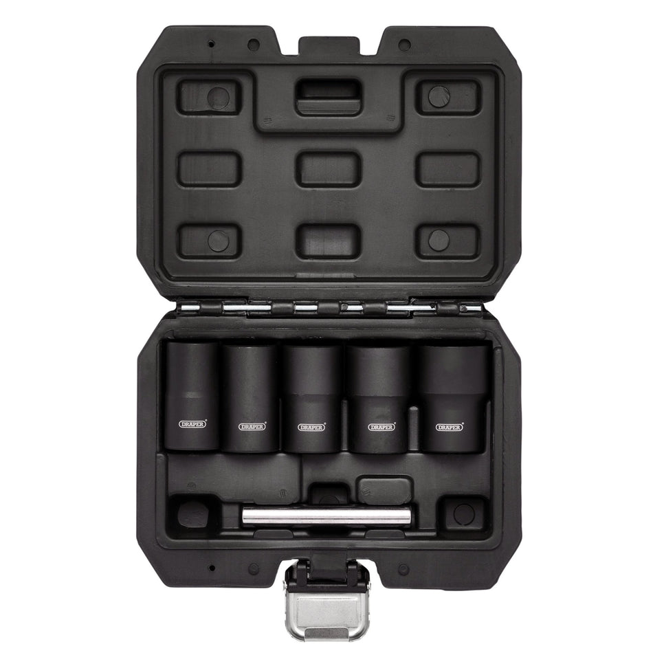 Impact Wheel Nut Socket Set, 1/2" Sq. Dr. (6 Piece): No.LWNS6-B