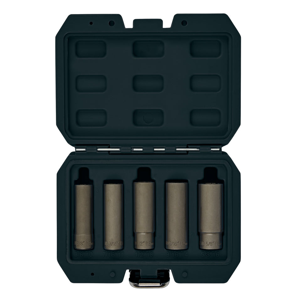 Wheel Nut Double Socket Set, 3/8" Sq. Dr. (5 Piece) : Model No. LWN/DS5