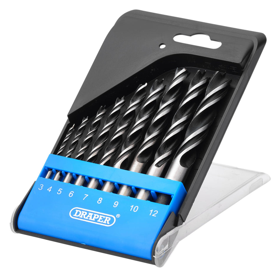 Brad Point Drill Bit Set (9 Piece): No.DBWS2