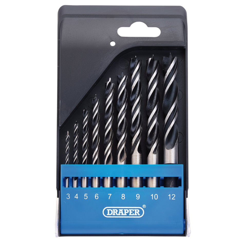 Brad Point Drill Bit Set (9 Piece): No.DBWS2