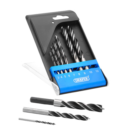 Brad Point Drill Bit Set (9 Piece): No.DBWS2