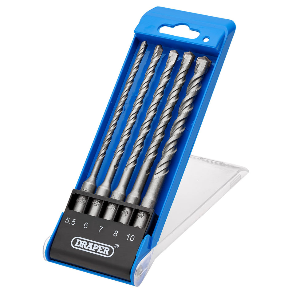 SDS Plus Centric Tip Drill Bit Set (5 Piece): No.DBSDS2