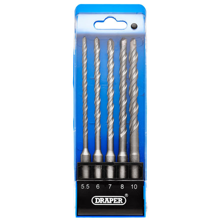 SDS Plus Centric Tip Drill Bit Set (5 Piece): No.DBSDS2