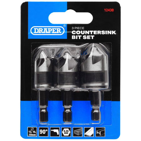 Countersink Bit Set (3 Piece): No.CSBSET1