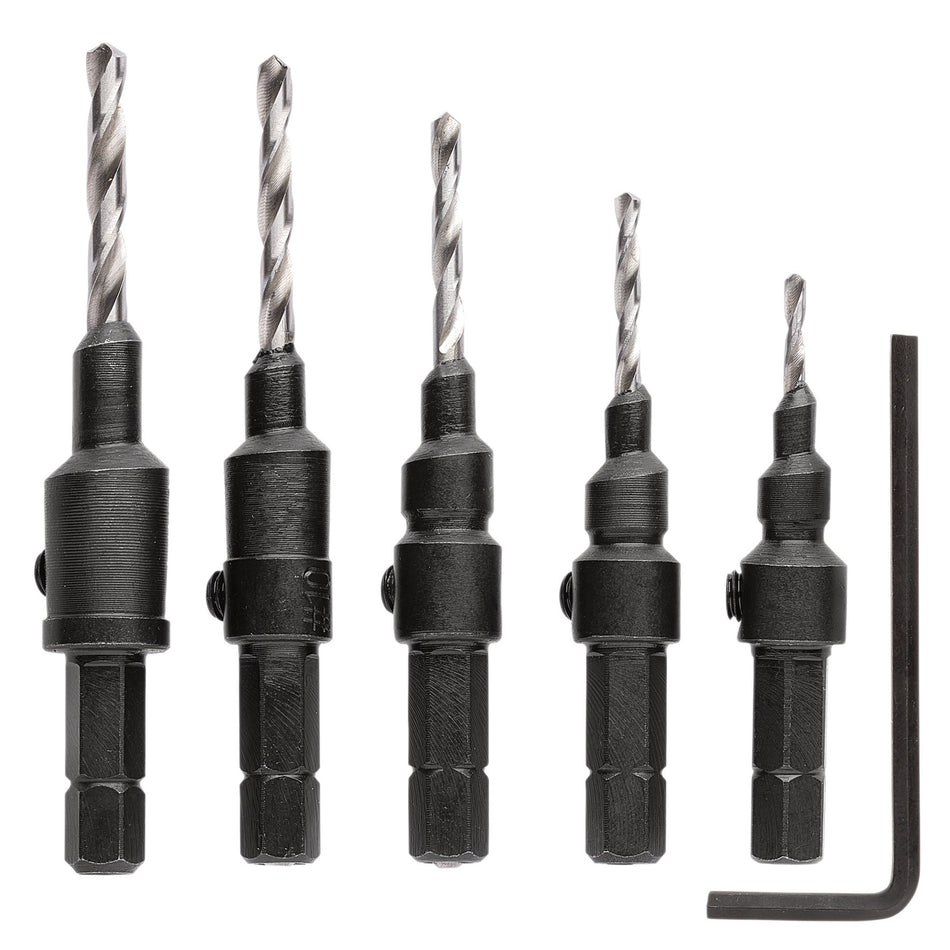 Countersink Bit Set (5 Piece): No.CSBSET2