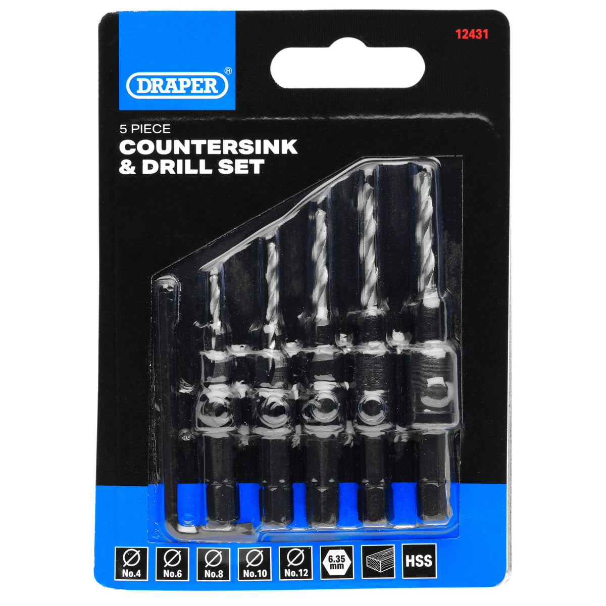 Countersink Bit Set (5 Piece): No.CSBSET2