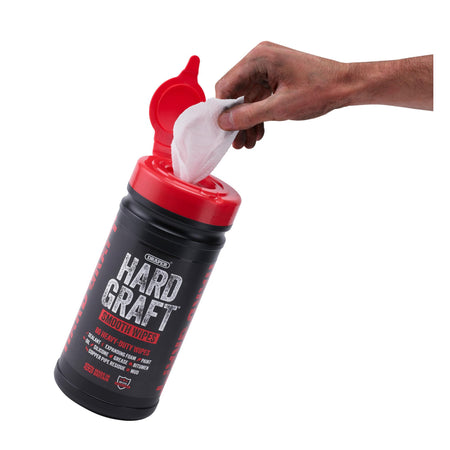 Draper Hard Graft Multipurpose Smooth Wipes (Tub of 80) : Model No. HGW-SM80