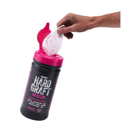 Draper Hard Graft Multipurpose Textured Wipes (Tub of 100) : Model No. HGW-TE100