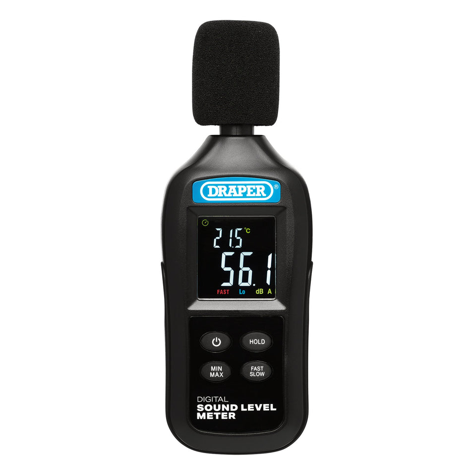 Handheld Digital Sound Level Meter, 35-135dB and -20 to +70&deg;C: No.180-DSLM-1