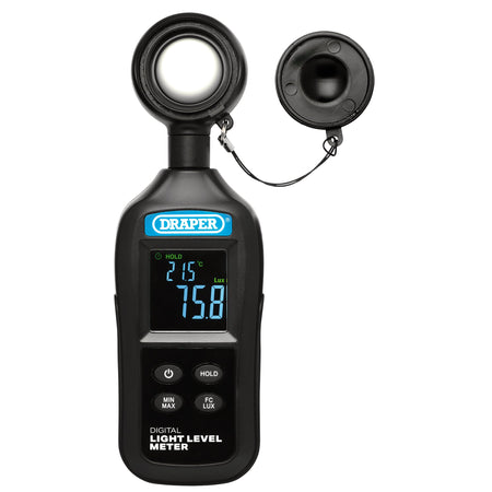 Handheld Digital Light Level Meter, 0-200KLux and -20 to +70&deg;C: No.180-DLLM-1