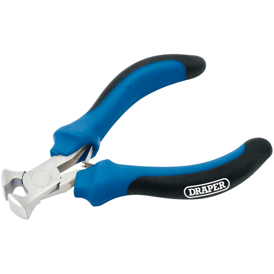 DRAPER 100mm Soft Grip End Cutting Mini Pliers: Model No.MPECSG