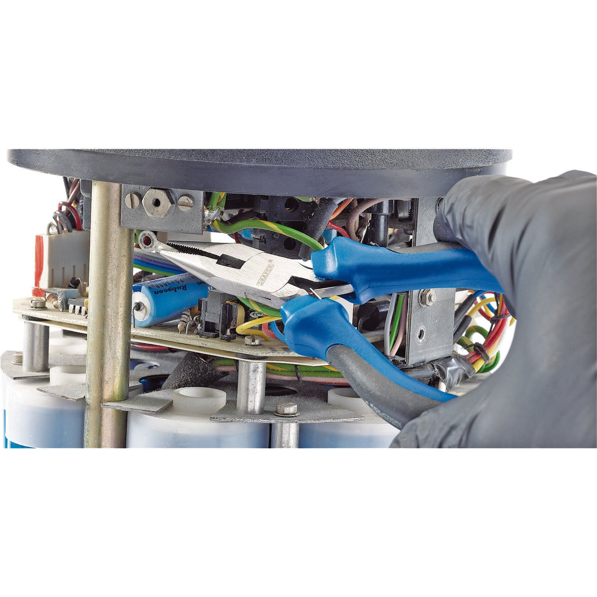DRAPER 125mm Soft Grip Long Nose Mini Pliers: Model No.MPLNSG
