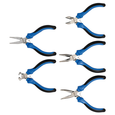 DRAPER 5 Piece Soft Grip Mini Pliers Set: Model No.MPSG5
