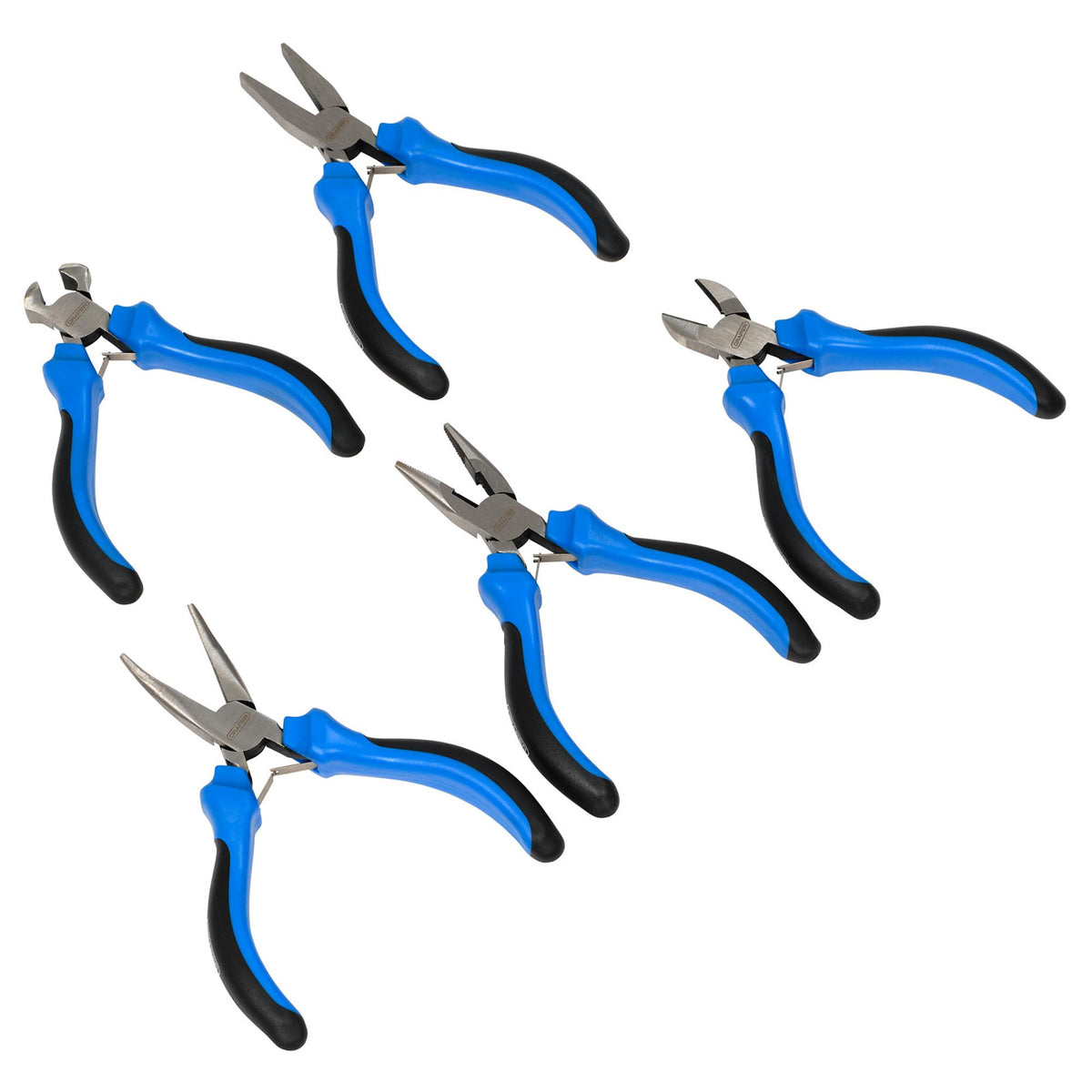 DRAPER 5 Piece Soft Grip Mini Pliers Set: Model No.MPSG5