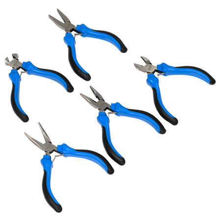 DRAPER 5 Piece Soft Grip Mini Pliers Set: Model No.MPSG5