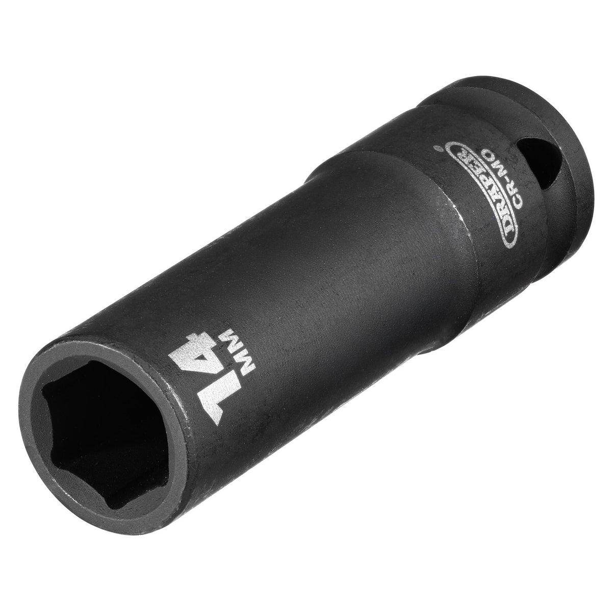 DRAPER Expert 14mm 1/2in. Square Drive Deep Impact Socket: Model No.410D-MM