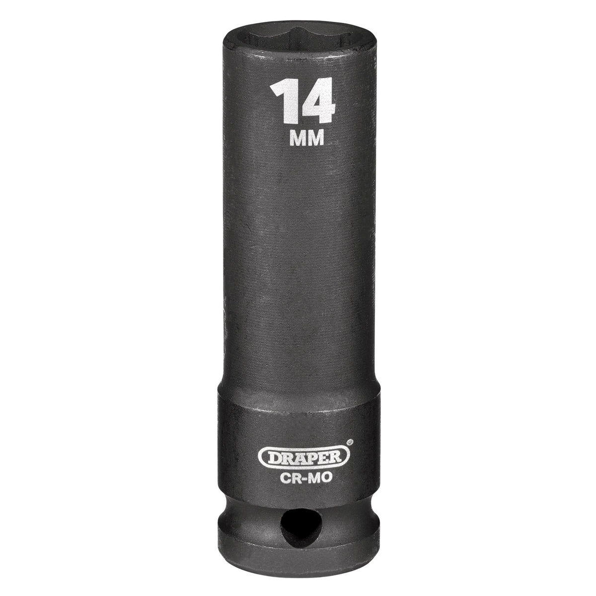 DRAPER Expert 14mm 1/2in. Square Drive Deep Impact Socket: Model No.410D-MM