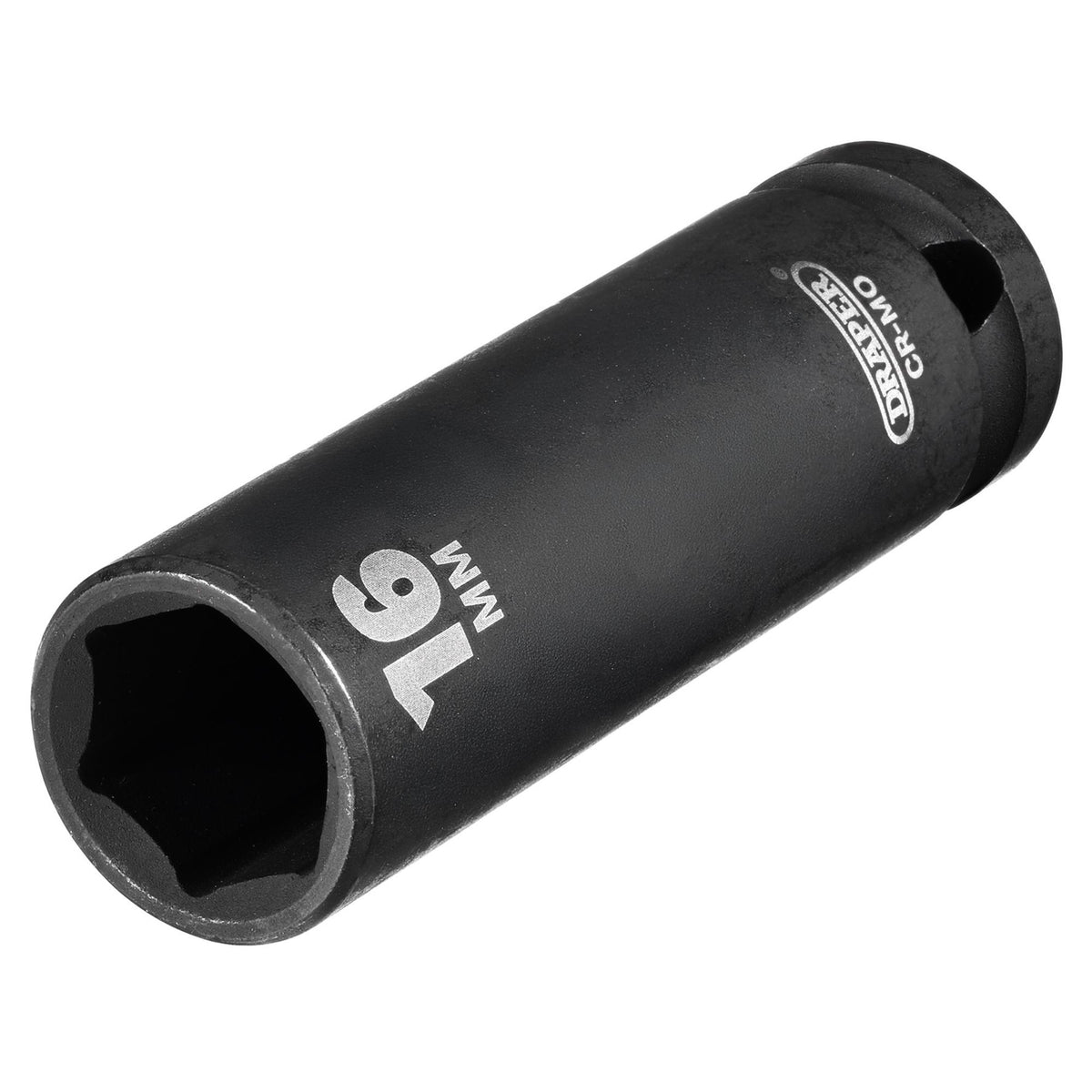 DRAPER Expert 16mm 1/2in. Square Drive Deep Impact Socket: Model No.410D-MM