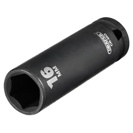 DRAPER Expert 16mm 1/2in. Square Drive Deep Impact Socket: Model No.410D-MM