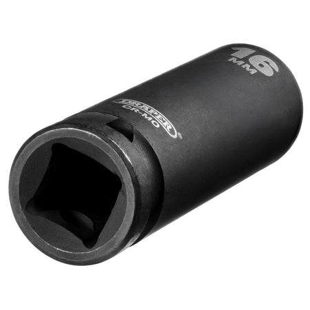 DRAPER Expert 16mm 1/2in. Square Drive Deep Impact Socket: Model No.410D-MM