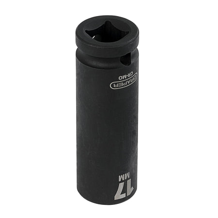 DRAPER Expert 17mm 1/2in. Square Drive Deep Impact Socket: Model No.410D-MM