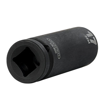 DRAPER Expert 17mm 1/2in. Square Drive Deep Impact Socket: Model No.410D-MM