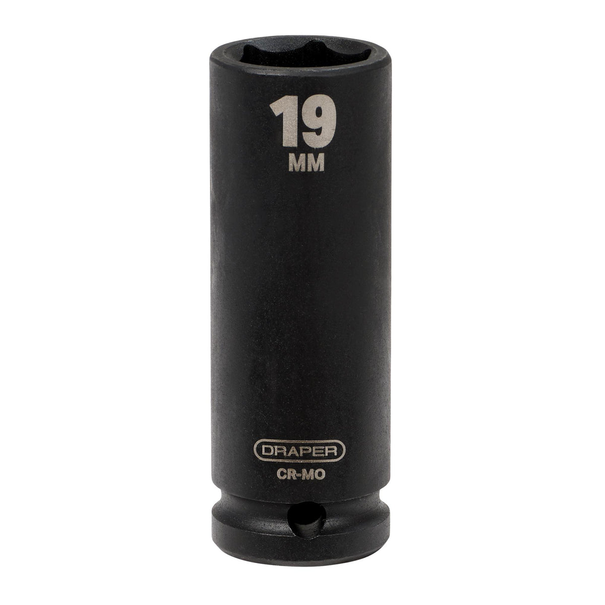 DRAPER Expert 19mm 1/2in. Square Drive Deep Impact Socket: Model No.410D-MM