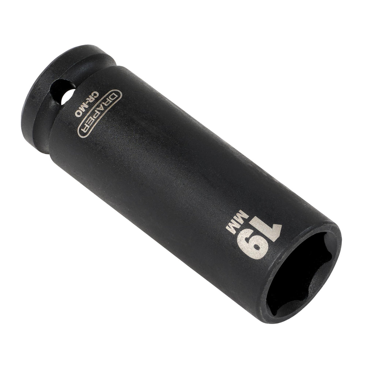 DRAPER Expert 19mm 1/2in. Square Drive Deep Impact Socket: Model No.410D-MM