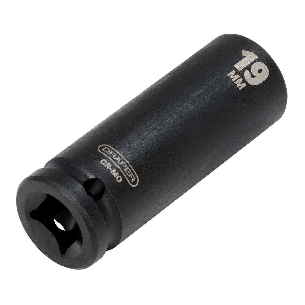 DRAPER Expert 19mm 1/2in. Square Drive Deep Impact Socket: Model No.410D-MM