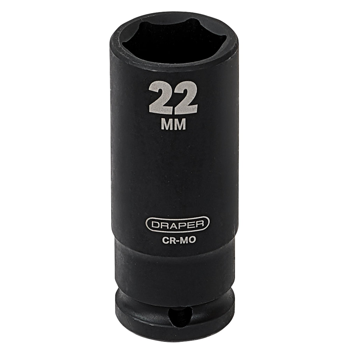 DRAPER Expert 22mm 1/2in. Square Drive Deep Impact Socket: Model No.410D-MM