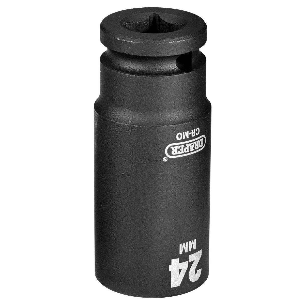 DRAPER Expert 24mm 1/2in. Square Drive Deep Impact Socket: Model No.410D-MM