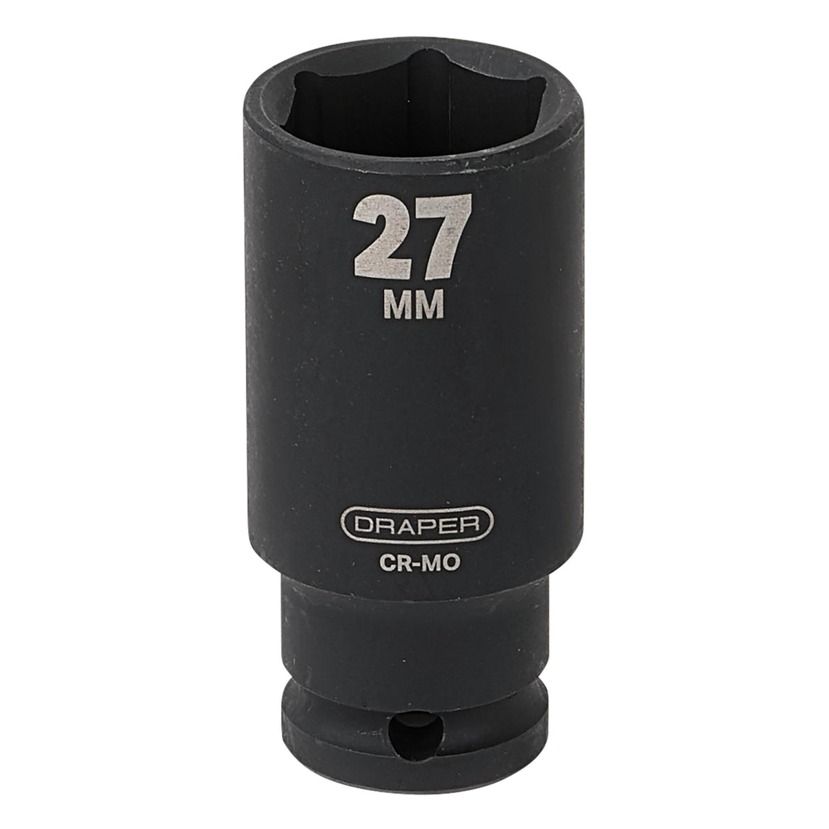 DRAPER Expert 27mm 1/2in. Square Drive Deep Impact Socket: Model No.410D-MM