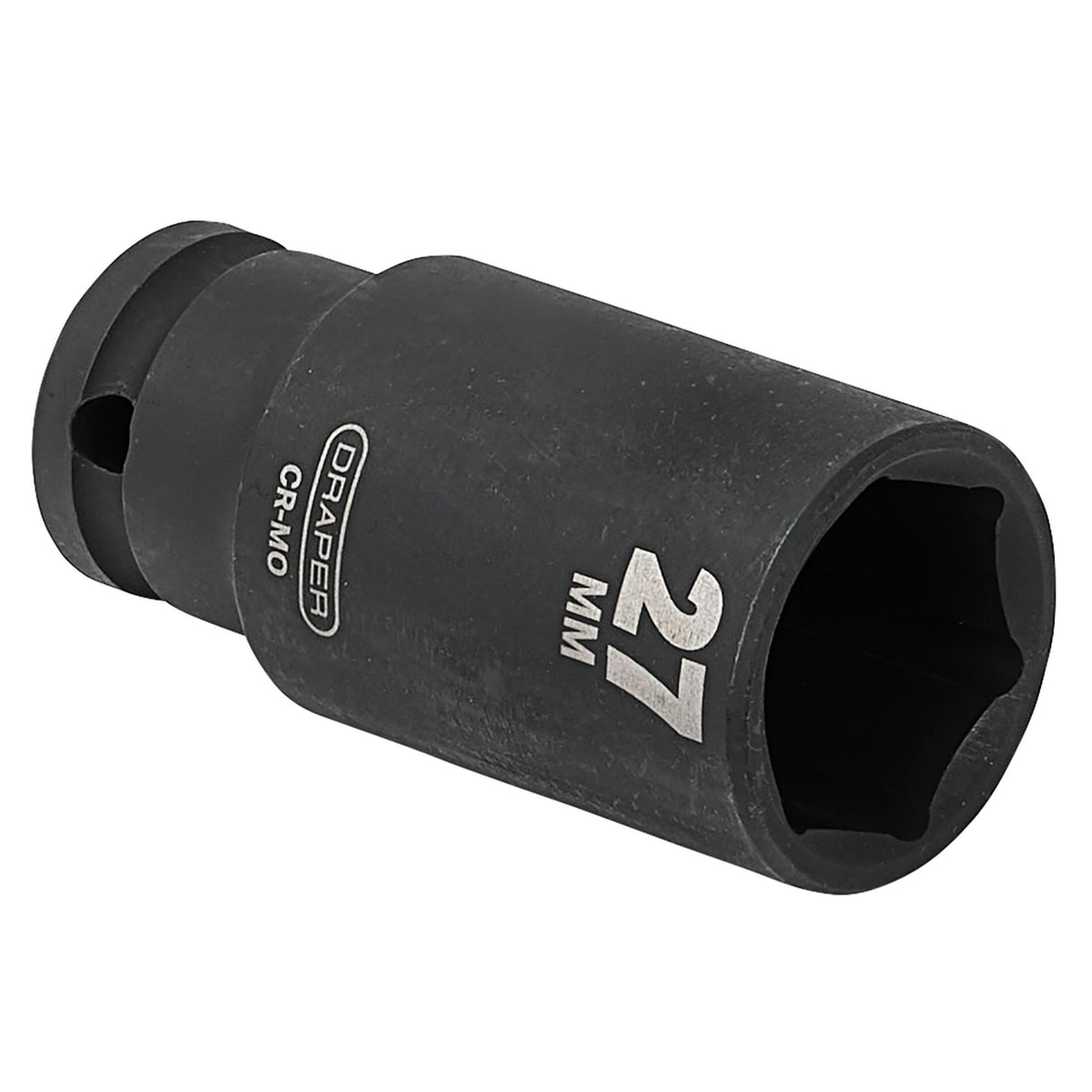 DRAPER Expert 27mm 1/2in. Square Drive Deep Impact Socket: Model No.410D-MM