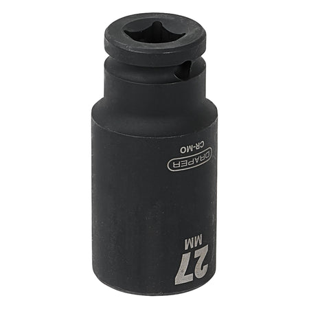 DRAPER Expert 27mm 1/2in. Square Drive Deep Impact Socket: Model No.410D-MM