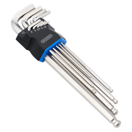 Metric Extra Long Arm Ball End Hex Key Set (9 Piece)