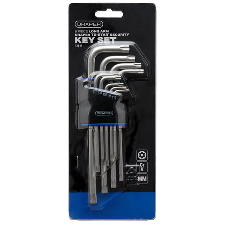 Draper TX-STAR® Long Arm Security Key Set (9 Piece)
