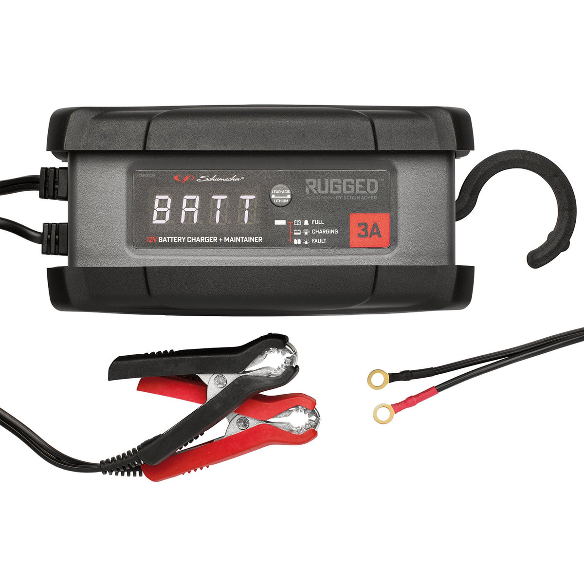 Schumacher SPX458 Rugged 12V Battery Charger and Maintainer, 3A : Model No. SPX458