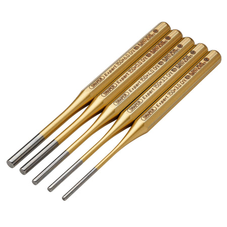 DRAPER Expert 5 Piece Octagonal Parallel Pin Punch Set: Model No.119/5