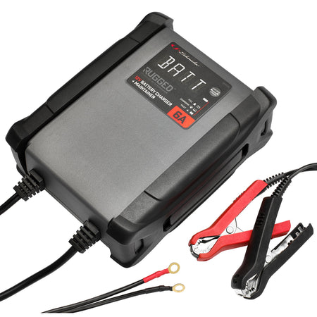 Schumacher SPX459 Rugged 12V Battery Charger and Maintainer, 6A : Model No. SPX459