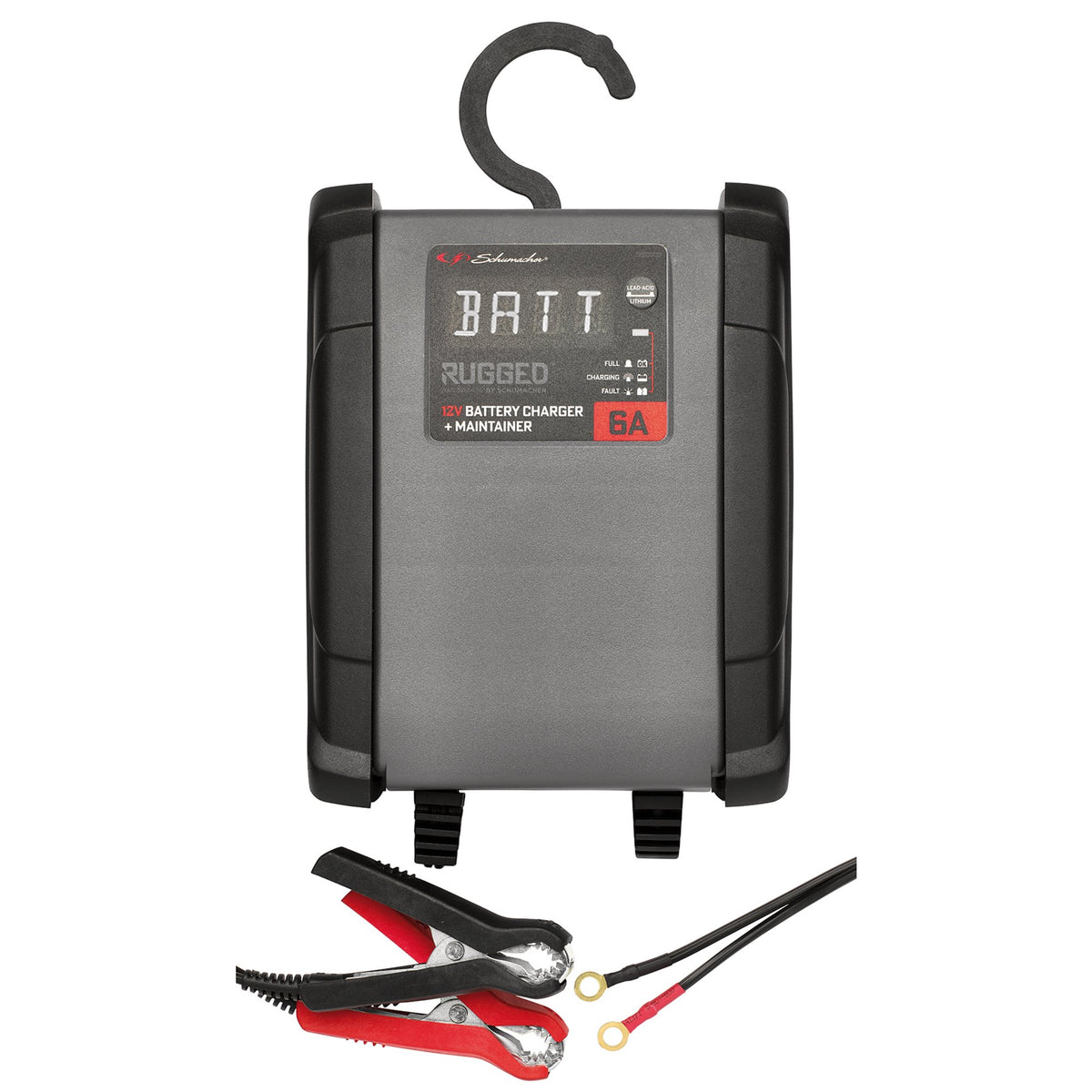Schumacher SPX459 Rugged 12V Battery Charger and Maintainer, 6A : Model No. SPX459