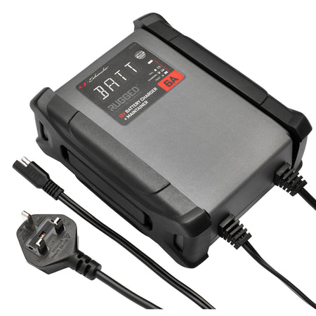 Schumacher SPX459 Rugged 12V Battery Charger and Maintainer, 6A : Model No. SPX459