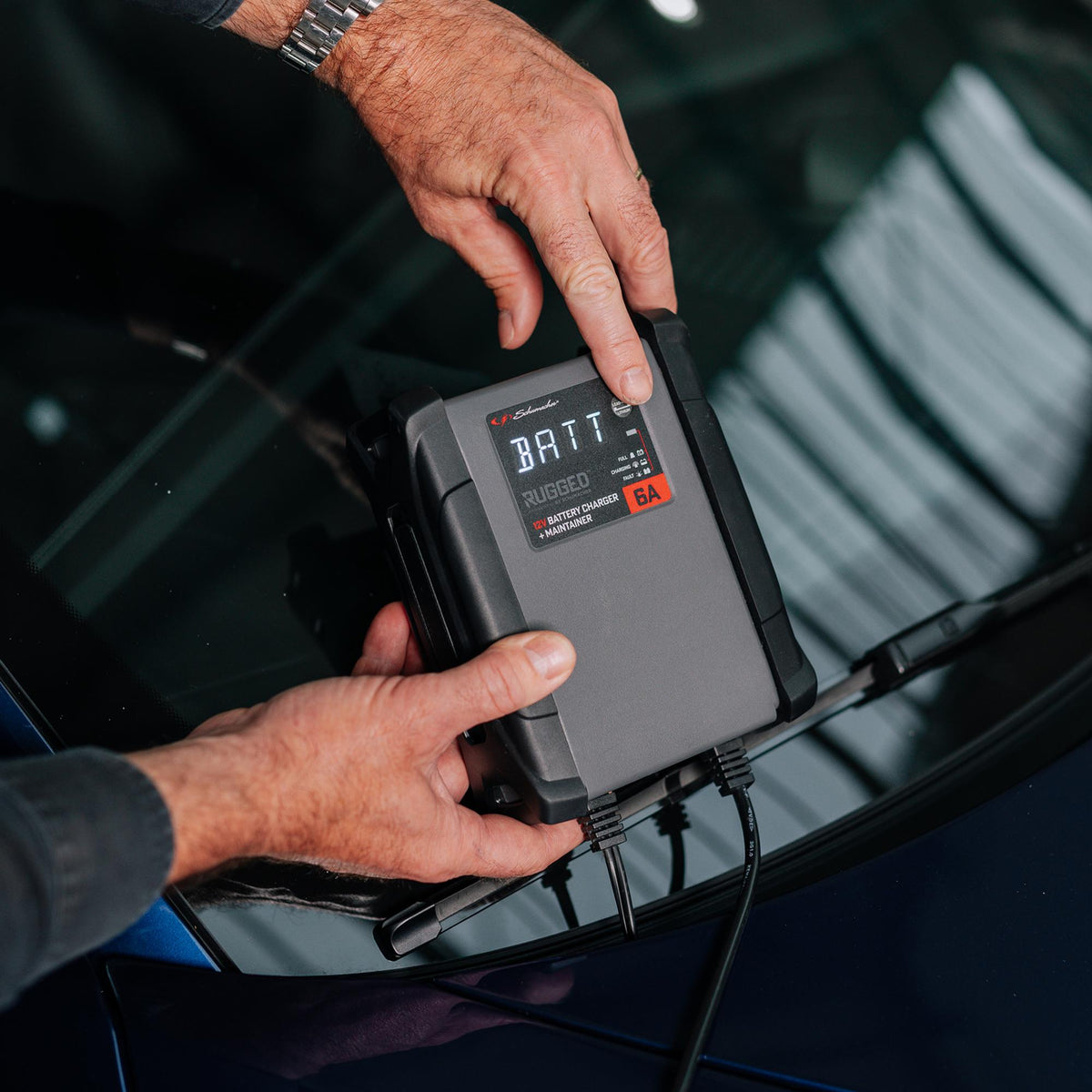 Schumacher SPX459 Rugged 12V Battery Charger and Maintainer, 6A : Model No. SPX459