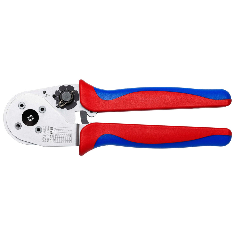 KNIPEX 97 52 67 DT Four-Mandrel Crimping Pliers for DT contacts, 230 mm : Model No. 97 52 67 DT
