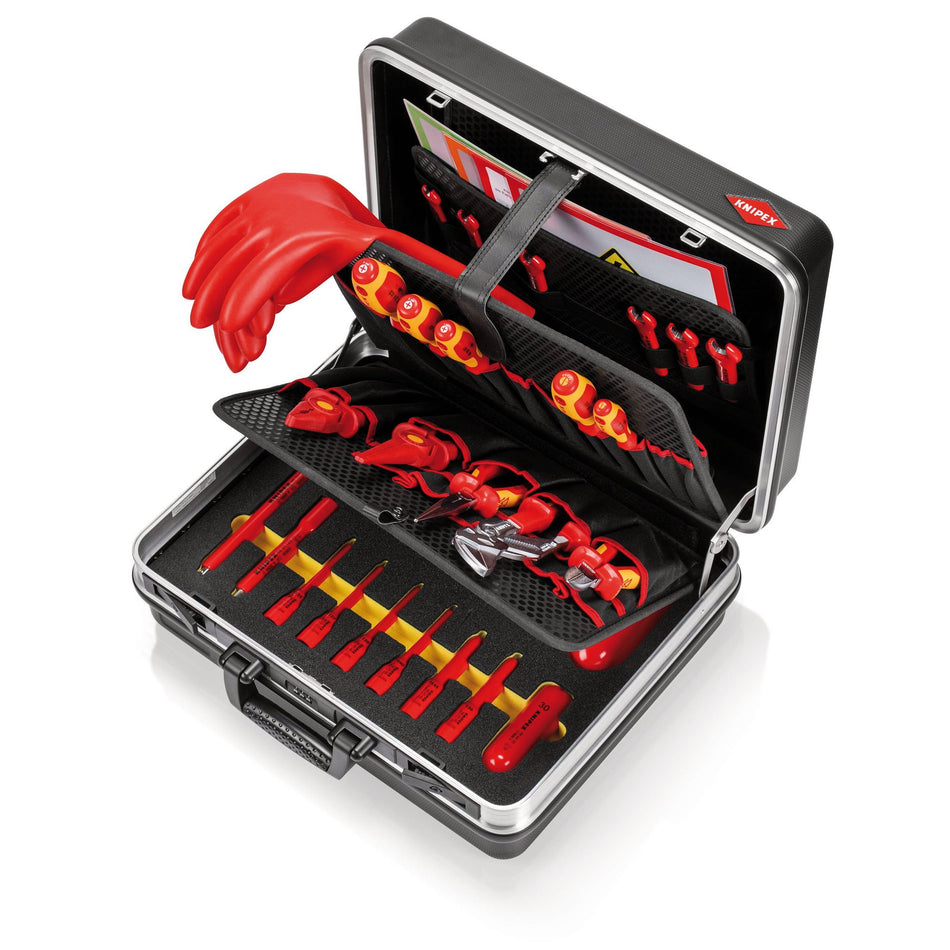 KNIPEX 00 21 05 EV Tool Case "Basic" E-Mobility , 34 Parts, 410mm : Model No. 00 21 05 EV