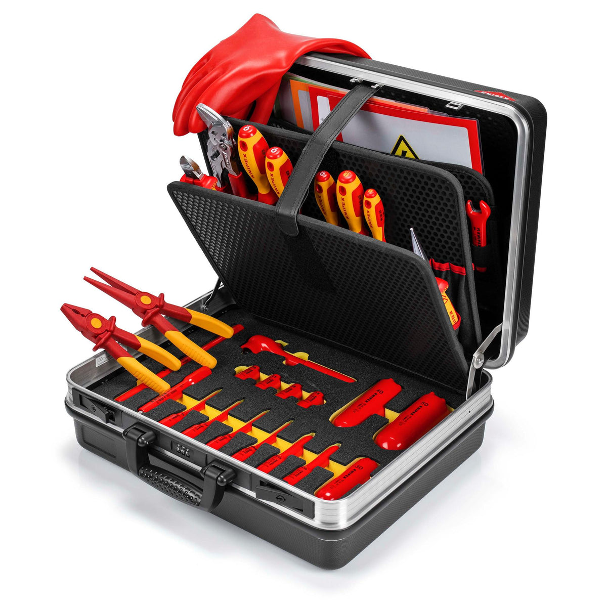 KNIPEX 00 21 05 EV Tool Case "Basic" E-Mobility , 34 Parts, 410mm : Model No. 00 21 05 EV