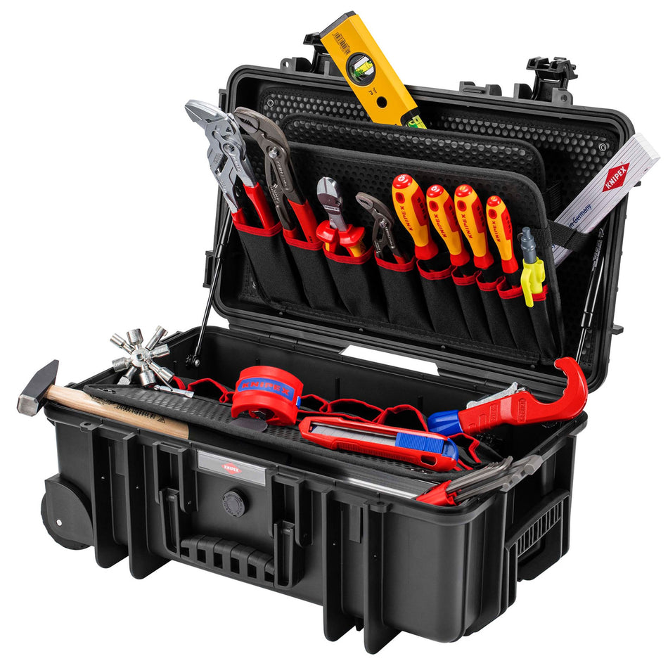 KNIPEX 00 21 33 S Tool Case "Robust26 Move" Plumbing, 17 Parts