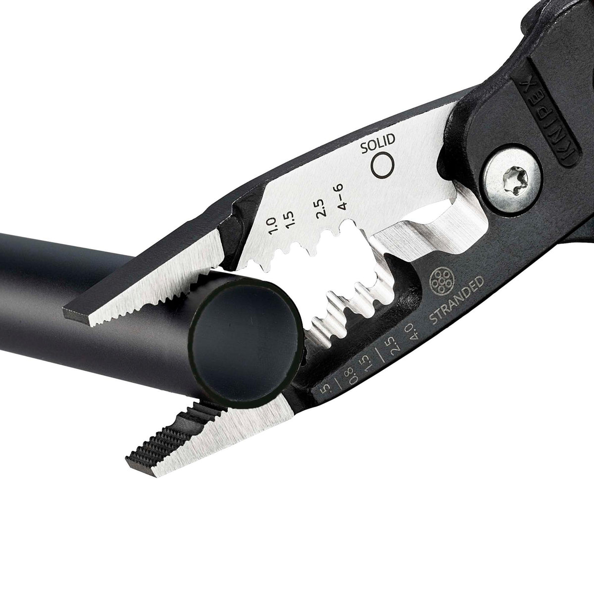 KNIPEX 13 71 200 ME Wire Stripper with Plastic Coated Handles, 200mm : Model No. 13 71 200 ME SB