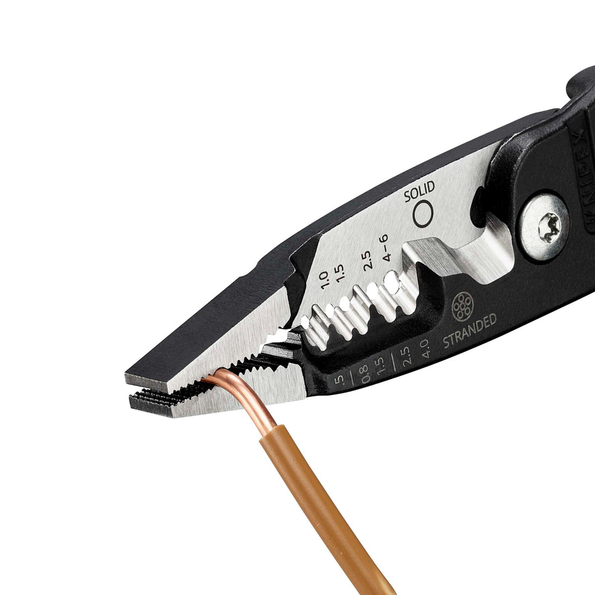 KNIPEX 13 71 200 ME Wire Stripper with Plastic Coated Handles, 200mm : Model No. 13 71 200 ME SB